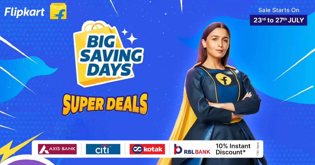 Flipkart Big Saving Days sale: You can get item from 99rs take a look at the sale's special offer